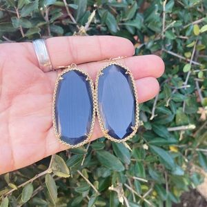Kendra Scott Deily Earrings in Black Cats Eye
